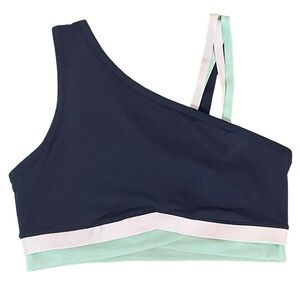 Fabletics Winn Low Impact One Shoulder Moisturize wicking Sports Bra size XL